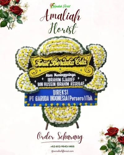 Papan Bunga Duka di Raharja